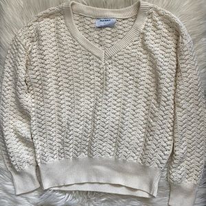 NEW crochet v-neck sweater